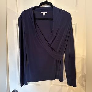 Charter Club, navy top, size large